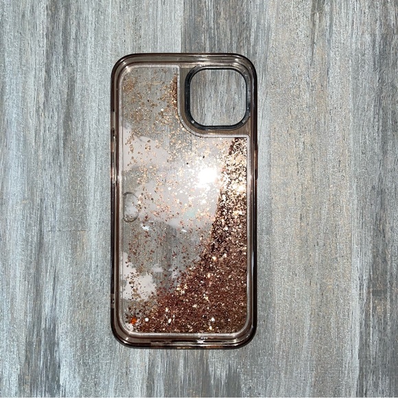 Gold Glitter Cloud iPhone 13 Phone Case - Picture 7 of 7